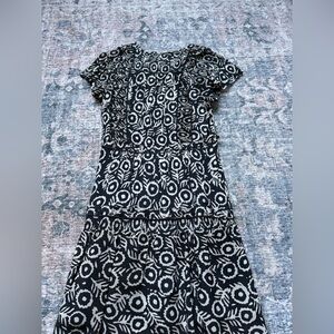 Sea Monochrome Patterned Dress